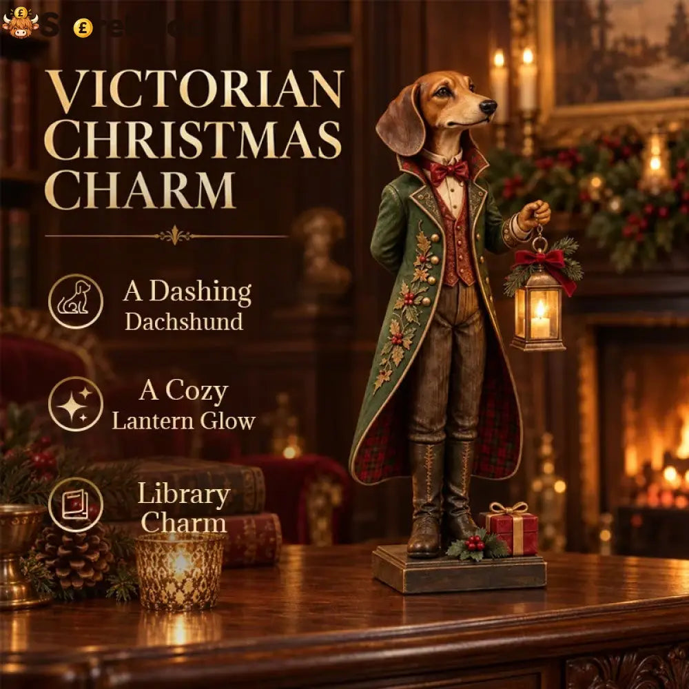 Christmas Sausage Dog Lantern Ornament - Christmas dachshund dog lantern ornaments