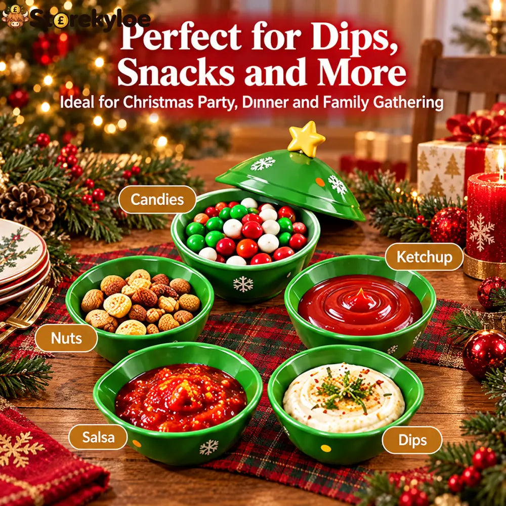 🔥🔥🔥Christmas Tree Mahjong Dice Dish – Festive Multi-Use Tabletop Organizer
