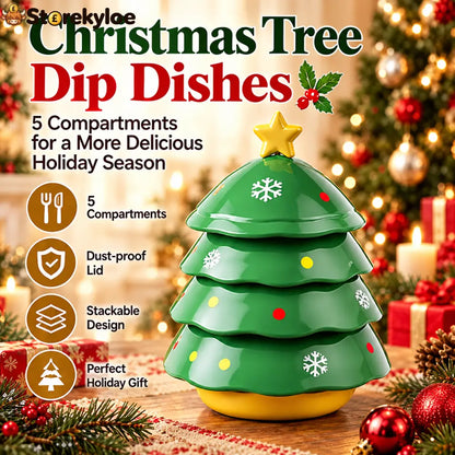 🔥🔥🔥Christmas Tree Mahjong Dice Dish – Festive Multi-Use Tabletop Organizer - Green