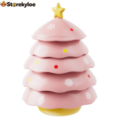 🔥🔥🔥Christmas Tree Mahjong Dice Dish – Festive Multi-Use Tabletop Organizer - Pink