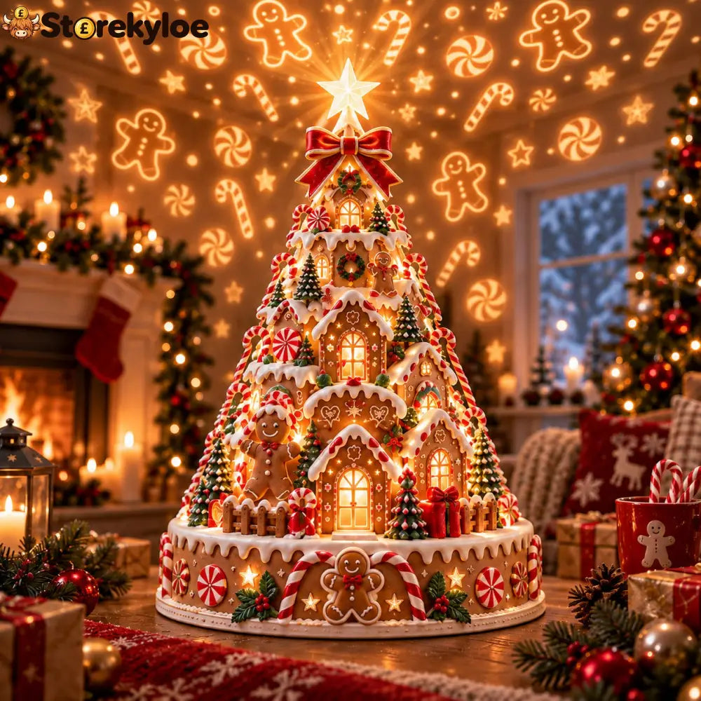 🎄Christmas Village Projection Centerpiece – 4 Themed Villages