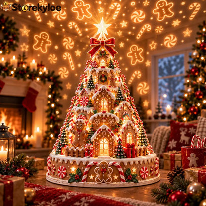 🎄Christmas Village Projection Centerpiece – 4 Themed Villages
