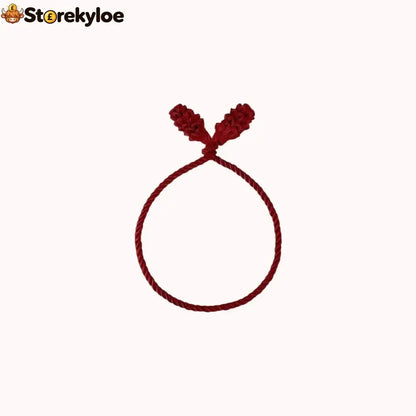Christmas Wreath Fastening Ties - Wine Red / 5 PCS