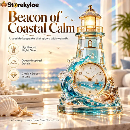 🌊 Coastal Glow Crystal Clock Collection, Bring the Beauty of the Sea Home ✨