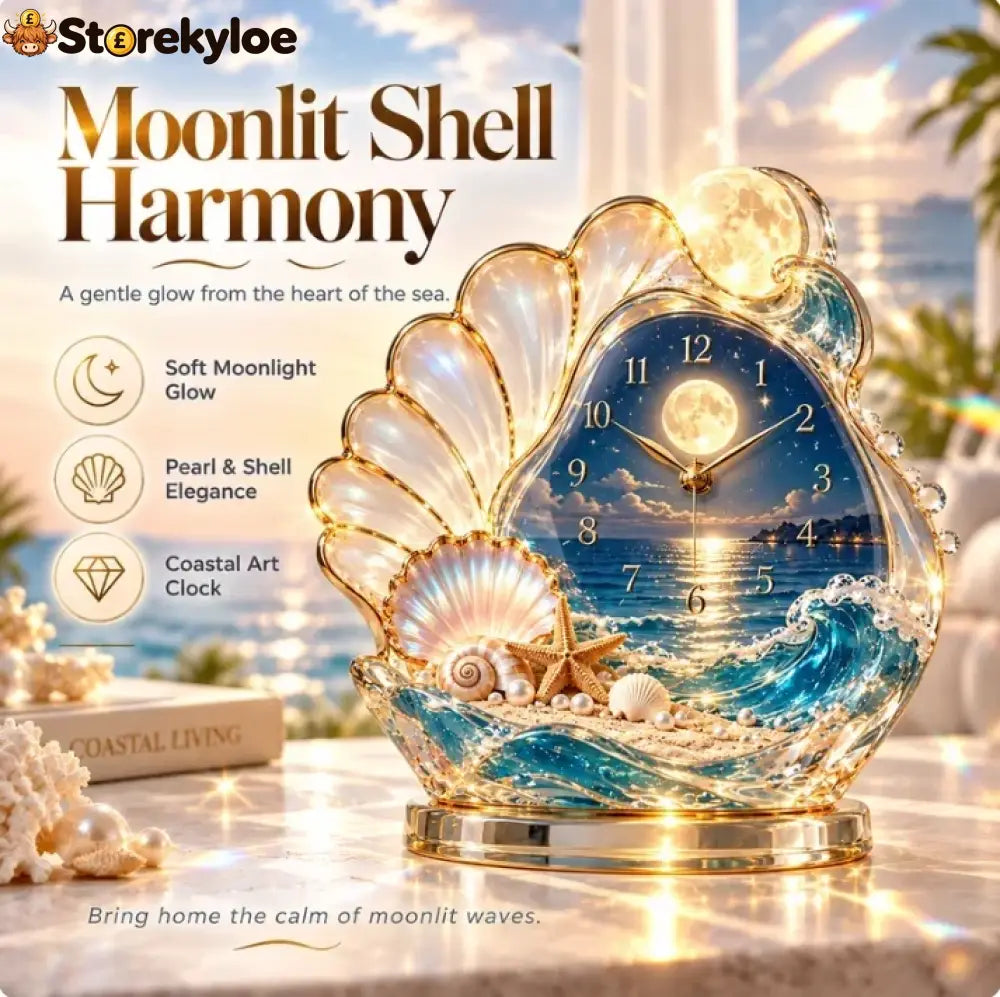🌊 Coastal Glow Crystal Clock Collection, Bring the Beauty of the Sea Home ✨ - Variant 2