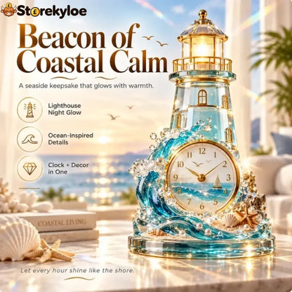 🌊 Coastal Glow Crystal Clock Collection, Bring the Beauty of the Sea Home ✨ - Variant 3