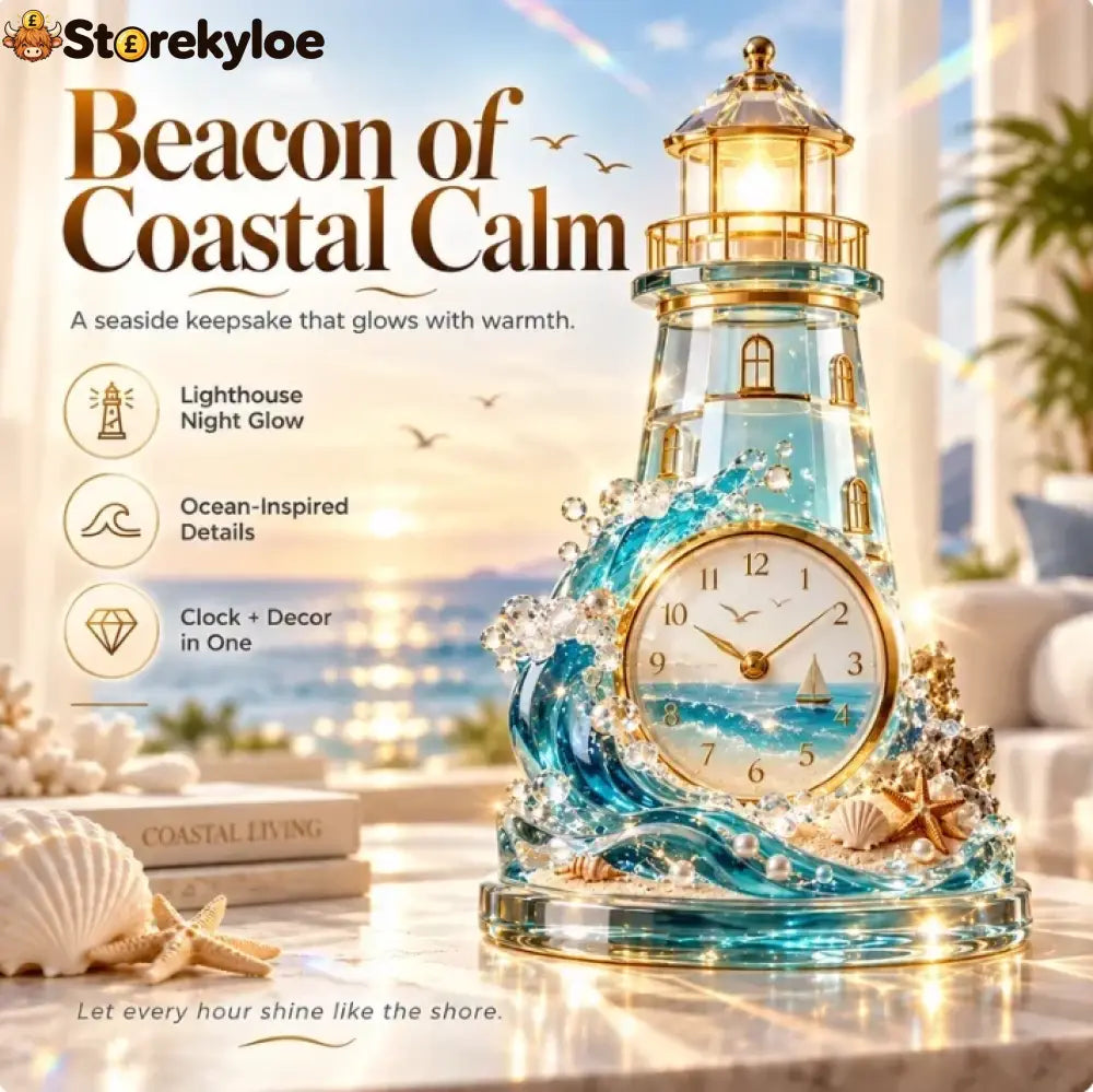 🌊 Coastal Glow Crystal Clock Collection, Bring the Beauty of the Sea Home ✨ - Variant 3