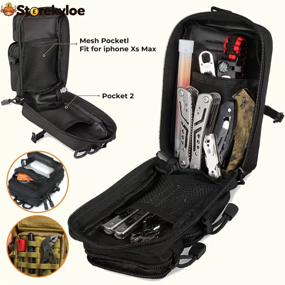 Compact EDC Sling Bag | Tactical Utility Pouch For Everyday Carry - Beauty& Health