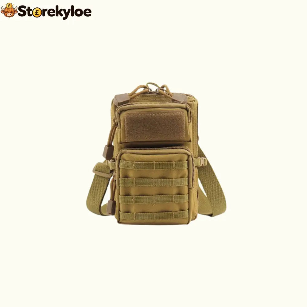 Compact EDC Sling Bag | Tactical Utility Pouch For Everyday Carry - Desert Khaki - Beauty& Health