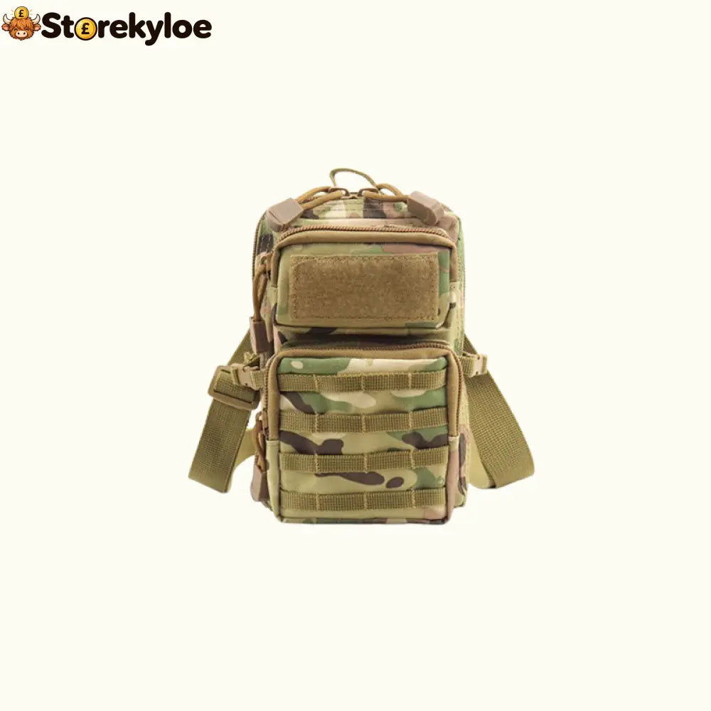 Compact EDC Sling Bag | Tactical Utility Pouch For Everyday Carry - Woodland Camo - Beauty& Health