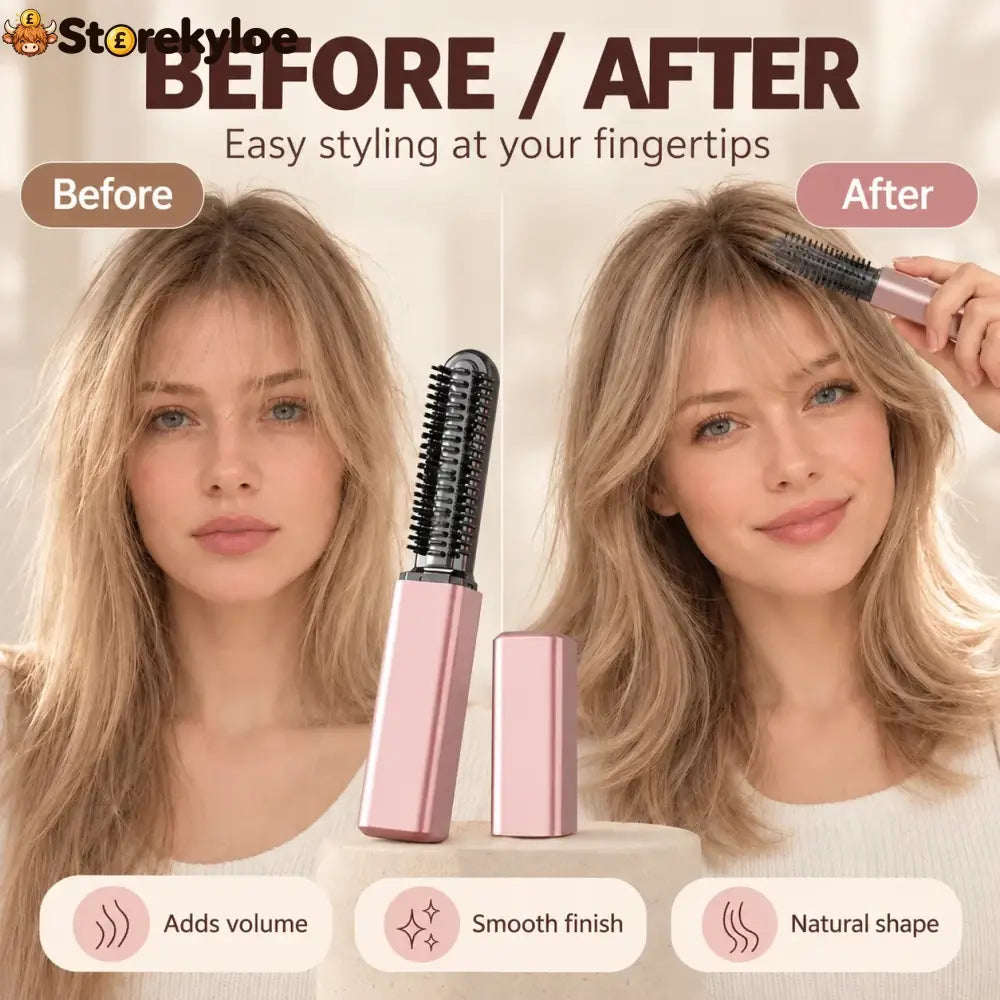 ✨ Compact Wireless Hot Comb – Handy Bang Styling Companion!