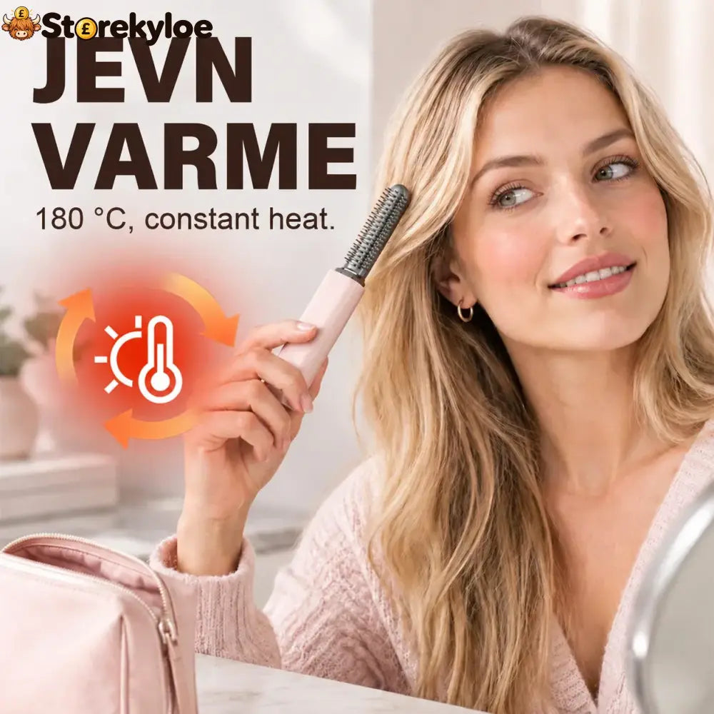 ✨ Compact Wireless Hot Comb – Handy Bang Styling Companion!