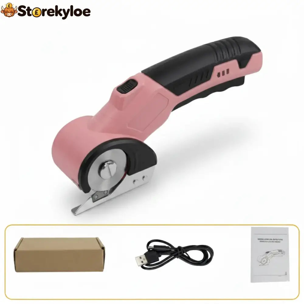 Cordless Electric Scissors 3.7V – Rechargeable Heavy Duty Cutter with Safety Lock