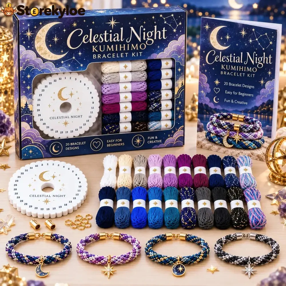 🌸Cottage Garden Kumihimo Bracelet Making Kit – DIY Braided Friendship Bracelets & Creative Gift Set ✨Beginners