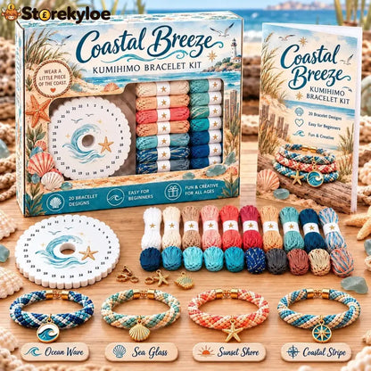 🌸Cottage Garden Kumihimo Bracelet Making Kit – DIY Braided Friendship Bracelets & Creative Gift Set ✨Beginners