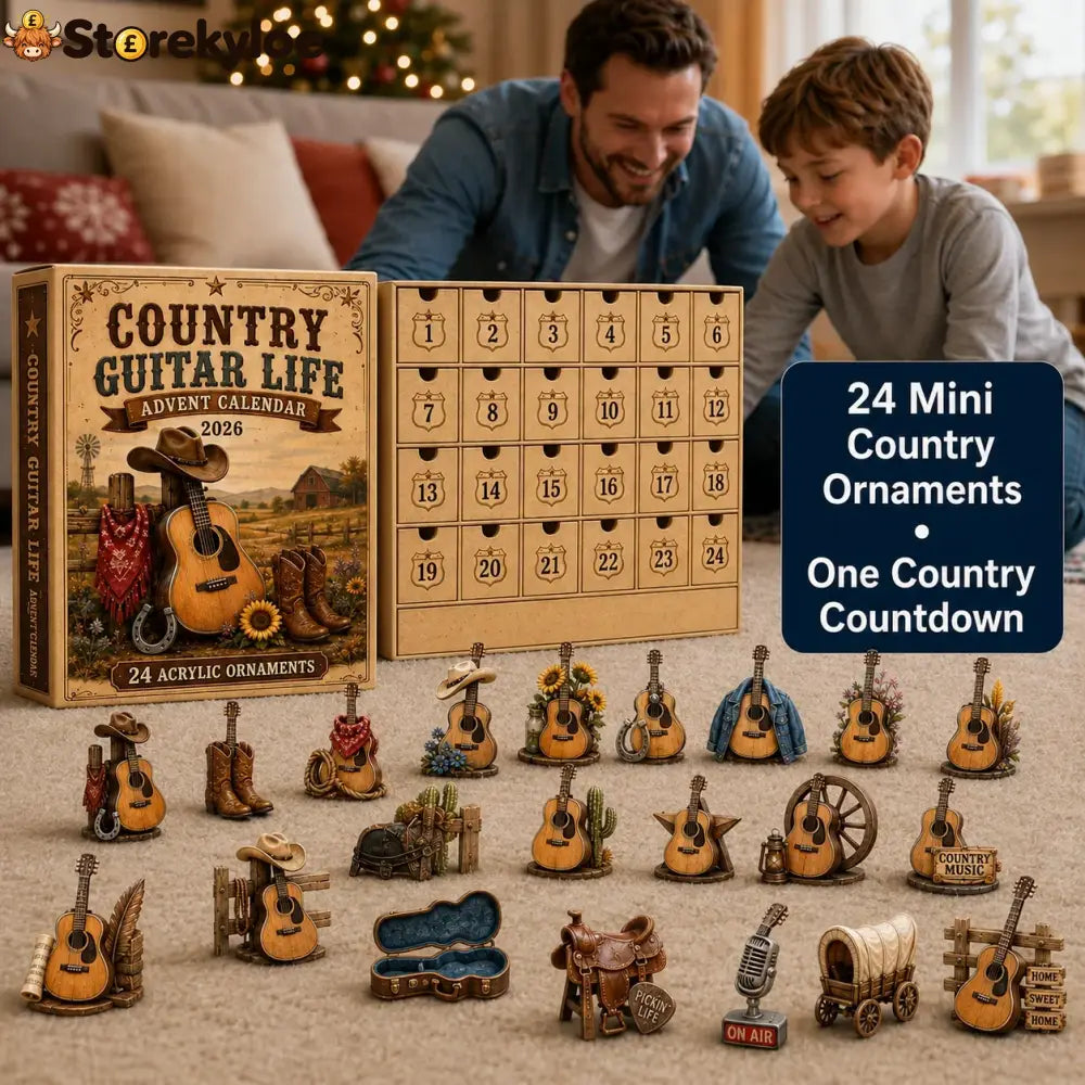 Country Guitar Life Advent Calendar 2026 - 24-Day Festive Countdown