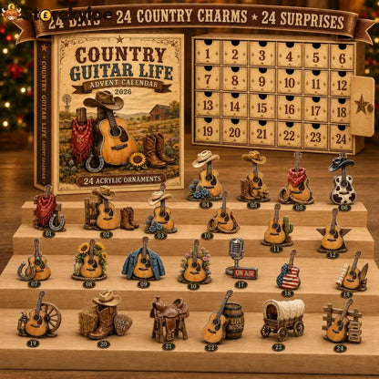 Country Guitar Life Advent Calendar 2026 - 24-Day Festive Countdown