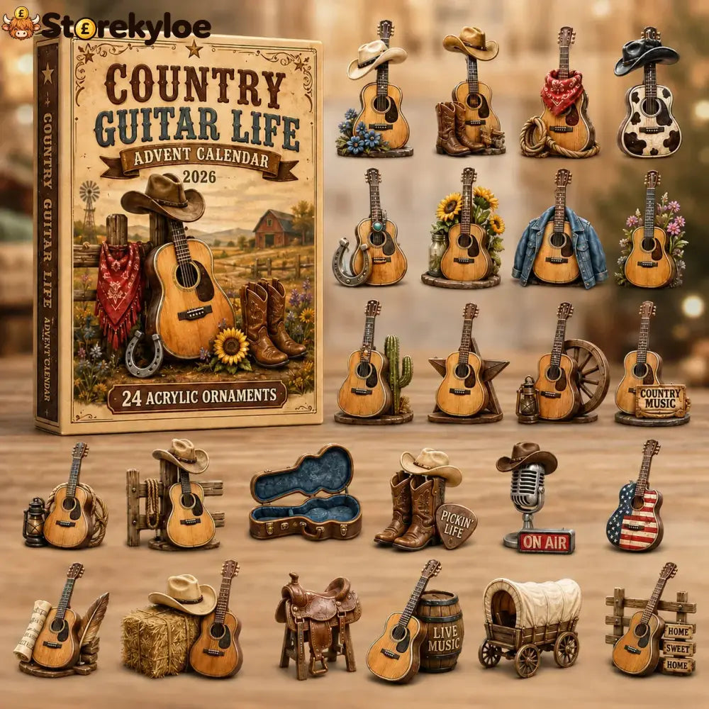 Country Guitar Life Advent Calendar 2026 - 24-Day Festive Countdown