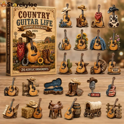 Country Guitar Life Advent Calendar 2026 - 24-Day Festive Countdown