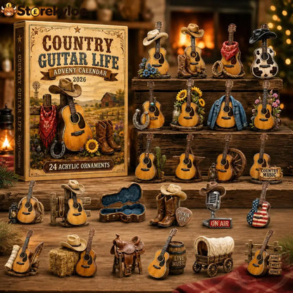 Country Guitar Life Advent Calendar 2026 - 24-Day Festive Countdown