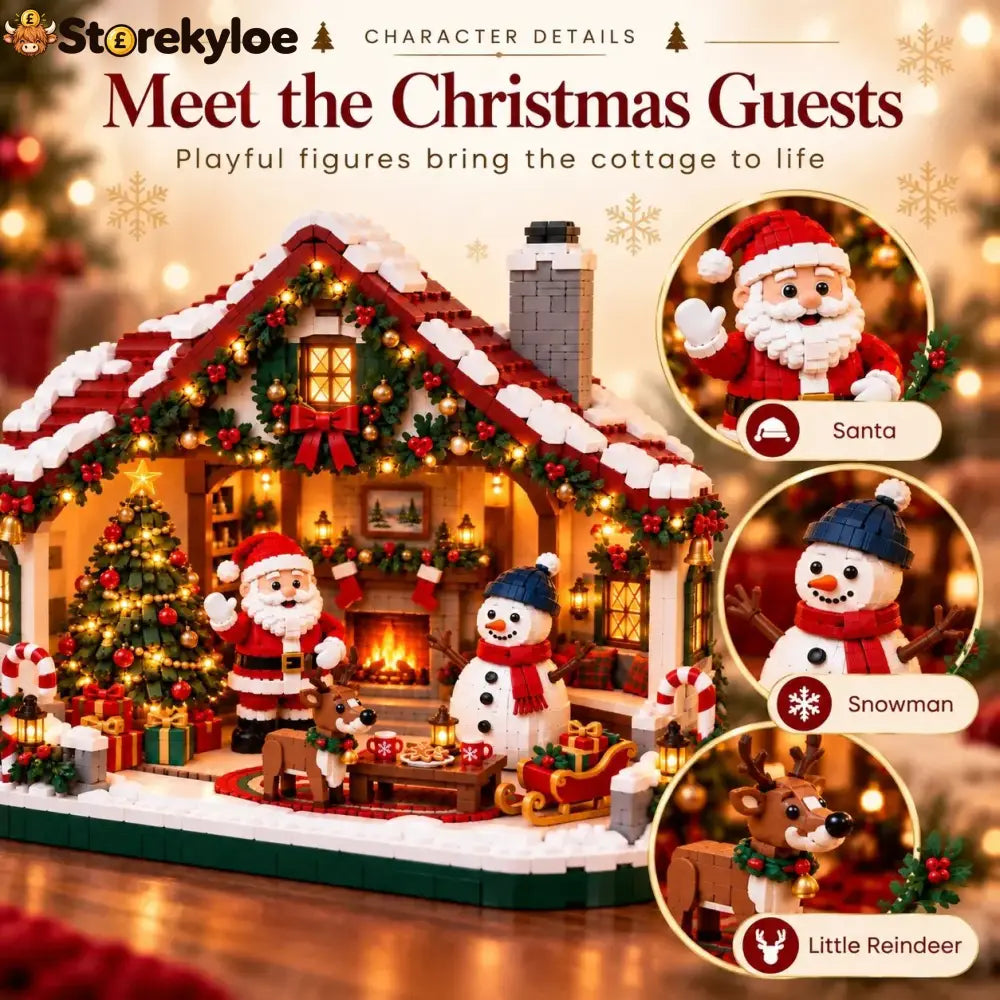 🎄 Cozy Christmas Cottage Building Set – Build Together Create Memories & Display with Pride