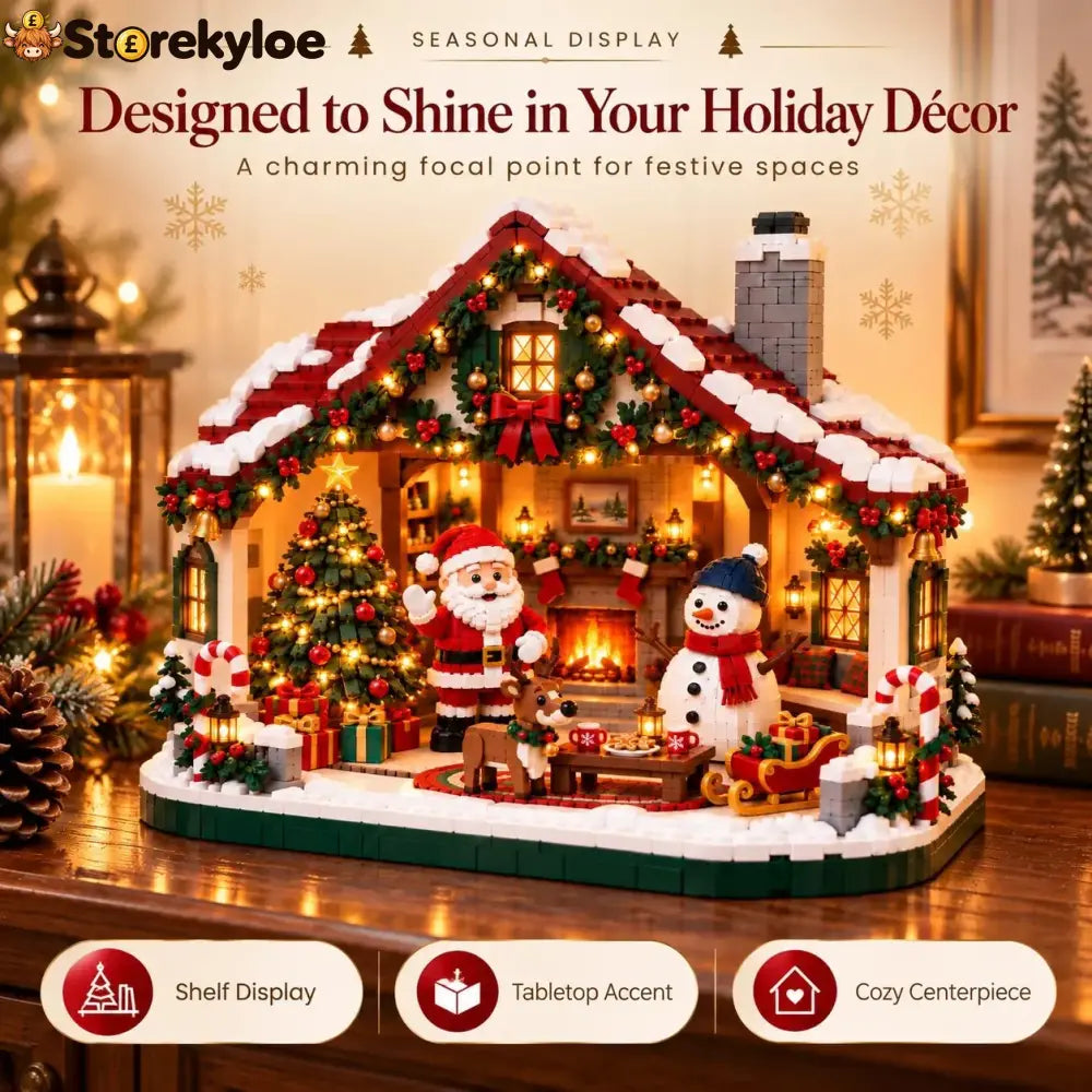 🎄 Cozy Christmas Cottage Building Set – Build Together Create Memories & Display with Pride