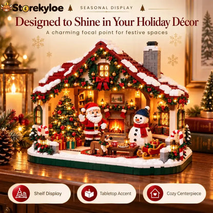 🎄 Cozy Christmas Cottage Building Set – Build Together Create Memories & Display with Pride