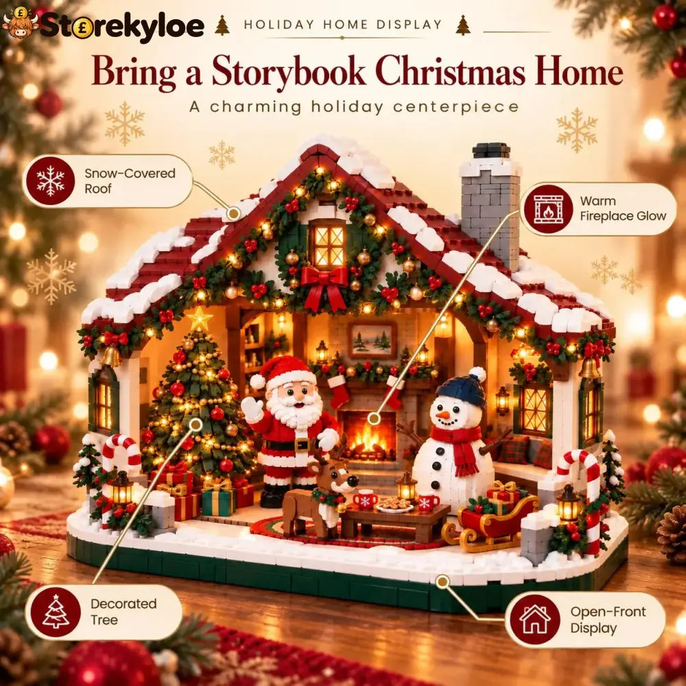 🎄 Cozy Christmas Cottage Building Set – Build Together Create Memories & Display with Pride