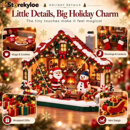🎄 Cozy Christmas Cottage Building Set – Build Together Create Memories & Display with Pride