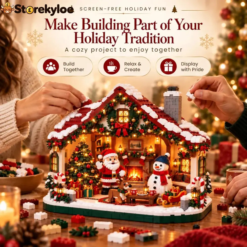 🎄 Cozy Christmas Cottage Building Set – Build Together Create Memories & Display with Pride