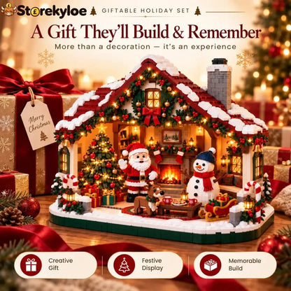 🎄 Cozy Christmas Cottage Building Set – Build Together Create Memories & Display with Pride