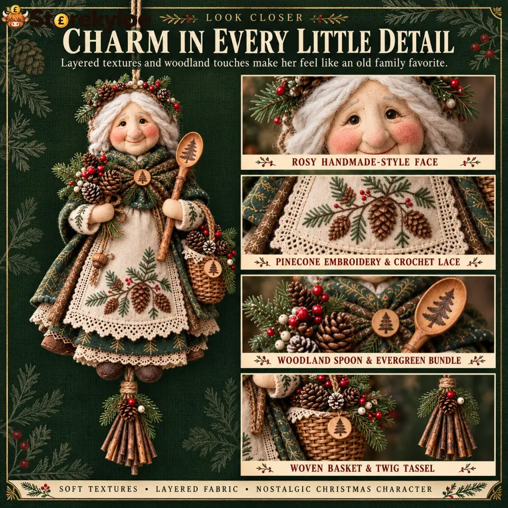 Cozy Country Christmas Doll Decorations