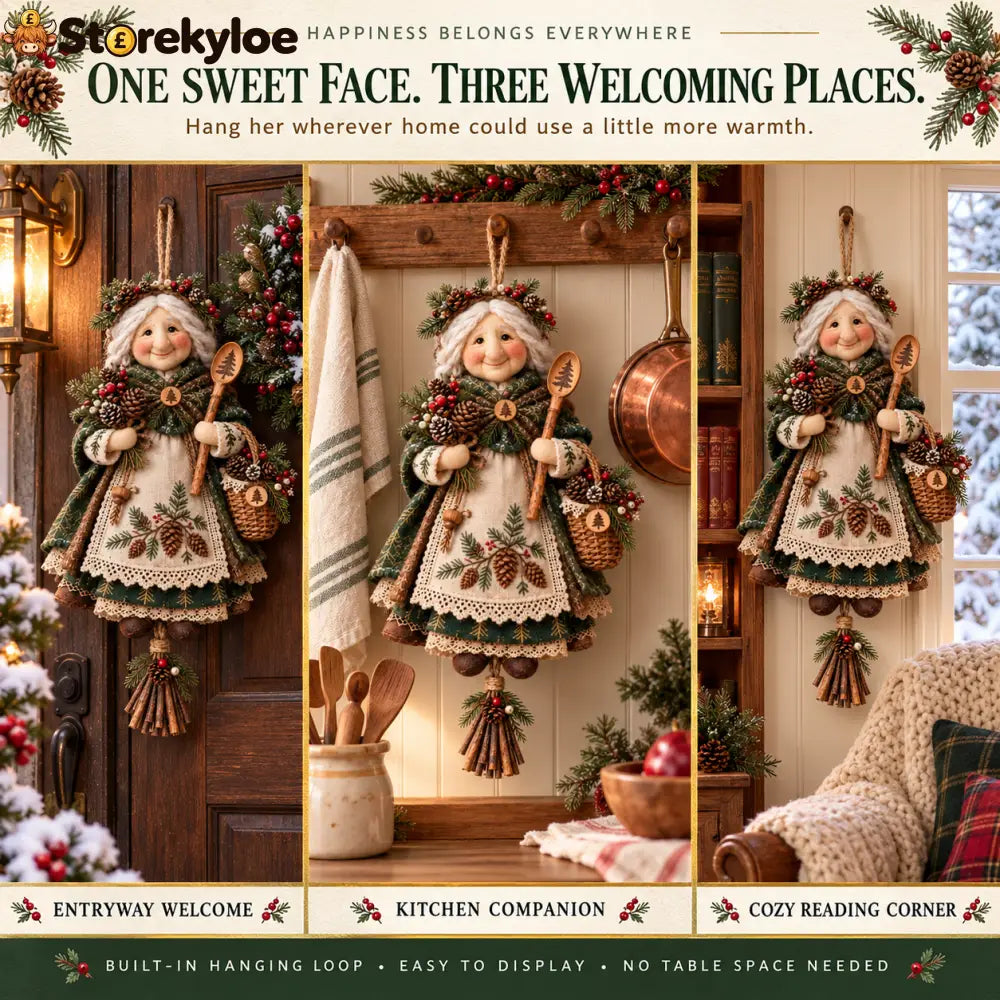 Cozy Country Christmas Doll Decorations