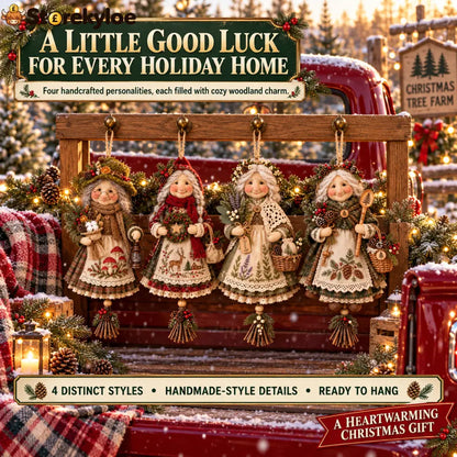Cozy Country Christmas Doll Decorations - 🎁 Complete Christmas Collection, All 4 Designs