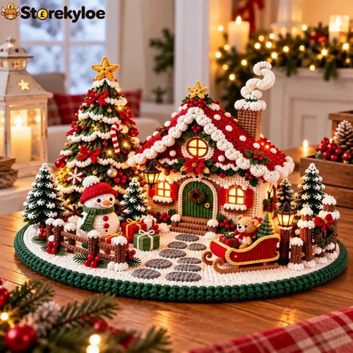 Crochet Christmas Chalet Winter Village Pattern - Amigurumi