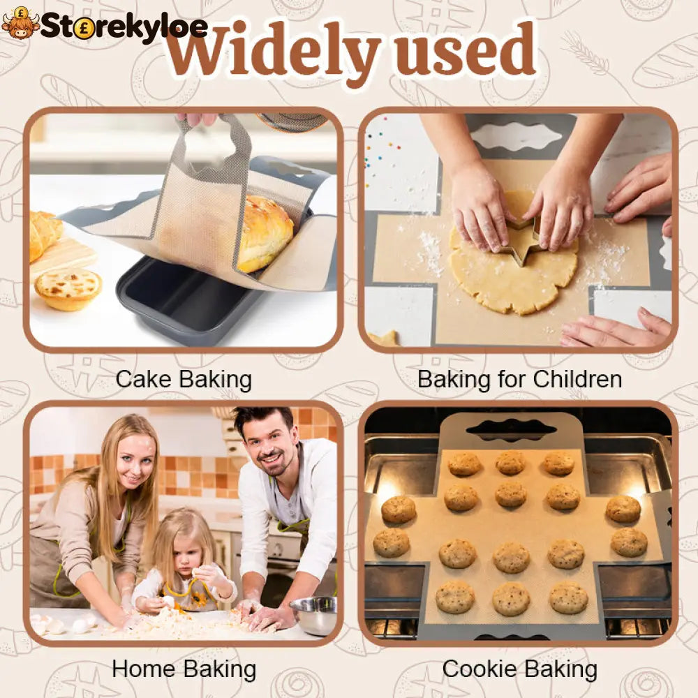 Cross-Shaped Reusable Baking Liner Silicone🍞