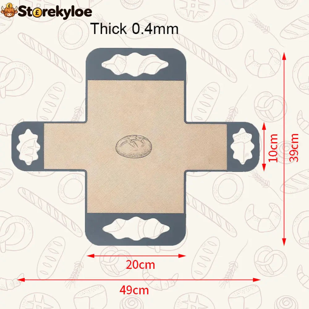 Cross-Shaped Reusable Baking Liner Silicone🍞 - Small - 0.4mm
