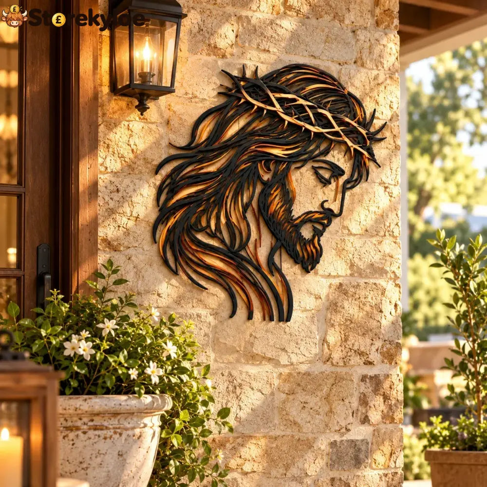 ✝️ Crown of Grace Jesus Metal Wall Art™ – Rustic Faith-Inspired Christian Wall Decor(✨Buy 2 Free Shipping)