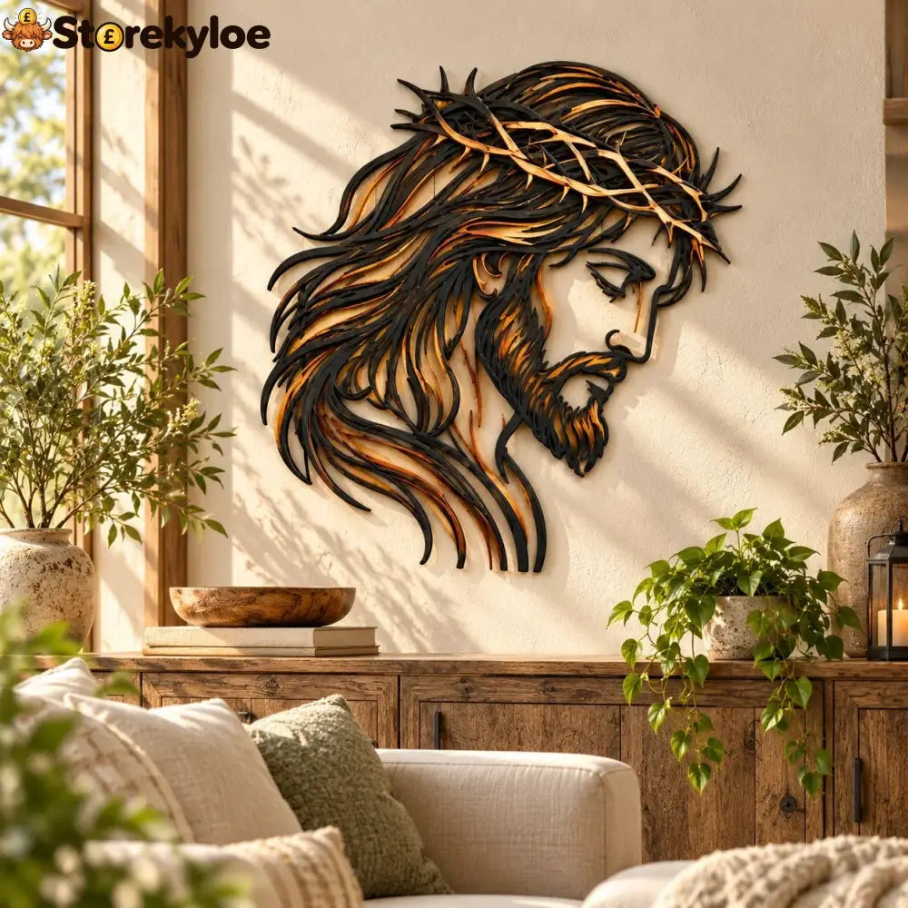✝️ Crown of Grace Jesus Metal Wall Art™ – Rustic Faith-Inspired Christian Wall Decor(✨Buy 2 Free Shipping)