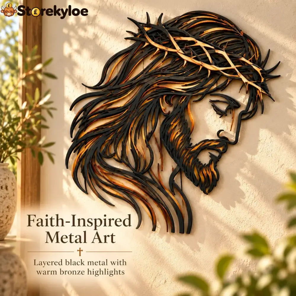 ✝️ Crown of Grace Jesus Metal Wall Art™ – Rustic Faith-Inspired Christian Wall Decor(✨Buy 2 Free Shipping)