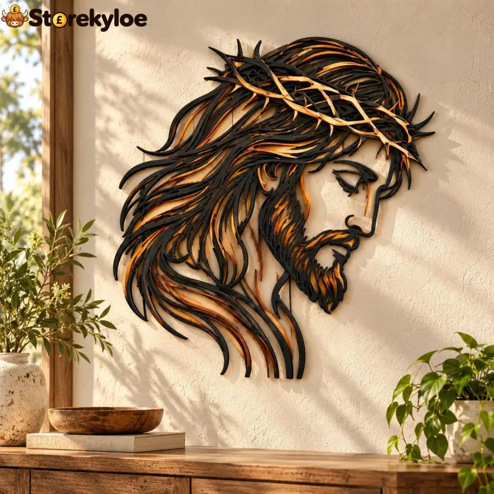 ✝️ Crown of Grace Jesus Metal Wall Art™ – Rustic Faith-Inspired Christian Wall Decor(✨Buy 2 Free Shipping)