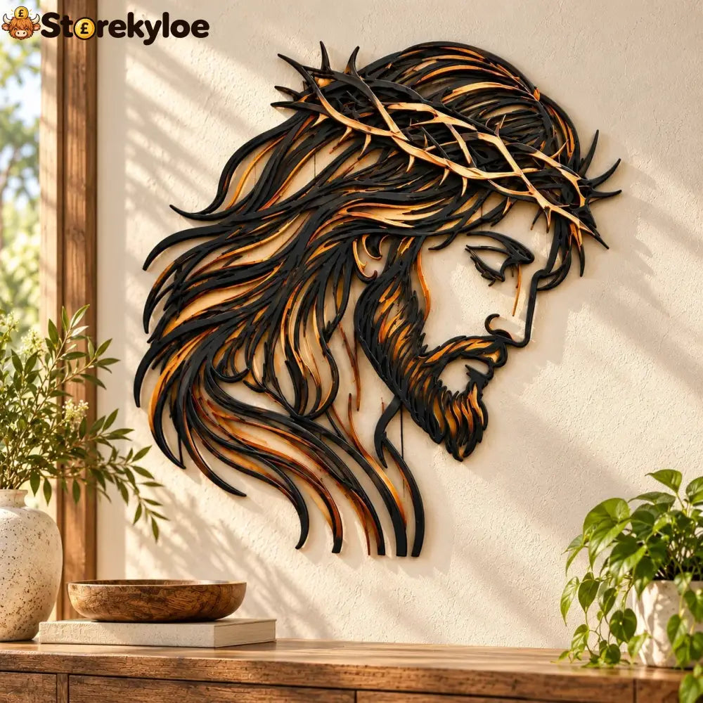 ✝️ Crown of Grace Jesus Metal Wall Art™ – Rustic Faith-Inspired Christian Wall Decor(✨Buy 2 Free Shipping)