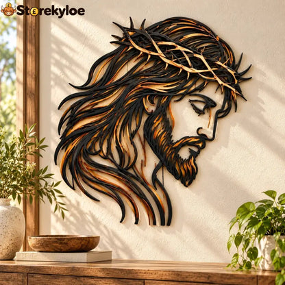 ✝️ Crown of Grace Jesus Metal Wall Art™ – Rustic Faith-Inspired Christian Wall Decor(✨Buy 2 Free Shipping)
