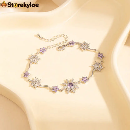 Crystal Bracelet – A Delicate Sparkle For Every Occasion - Silver + Purple