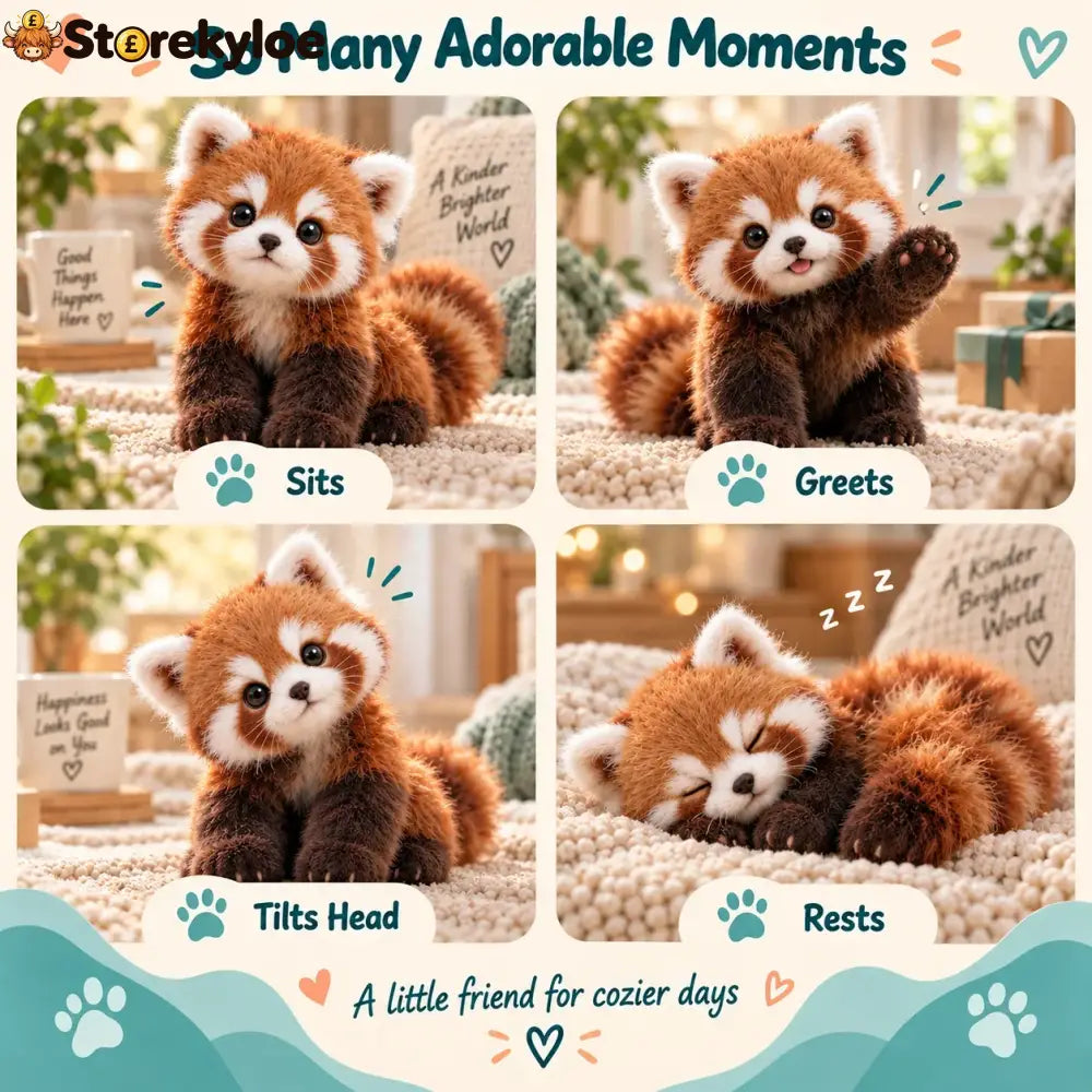 🐾❤️ Cuddlepurr™ Red Panda – Interactive Plush Companion | A Little Friend A Lot Of Love