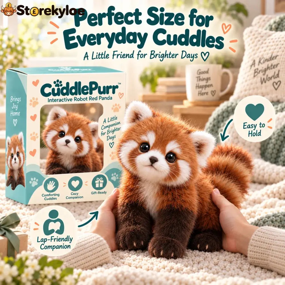 🐾❤️ Cuddlepurr™ Red Panda – Interactive Plush Companion | A Little Friend A Lot Of Love