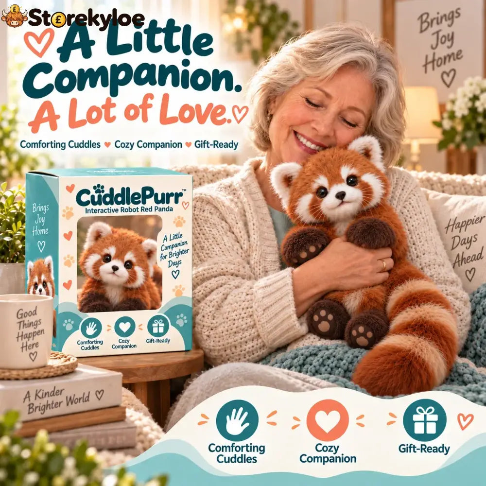 🐾❤️ Cuddlepurr™ Red Panda – Interactive Plush Companion | A Little Friend A Lot Of Love