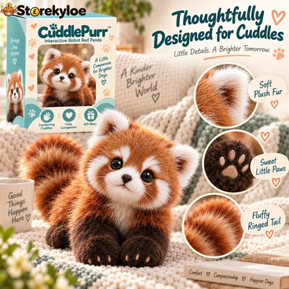 🐾❤️ Cuddlepurr™ Red Panda – Interactive Plush Companion | A Little Friend A Lot Of Love