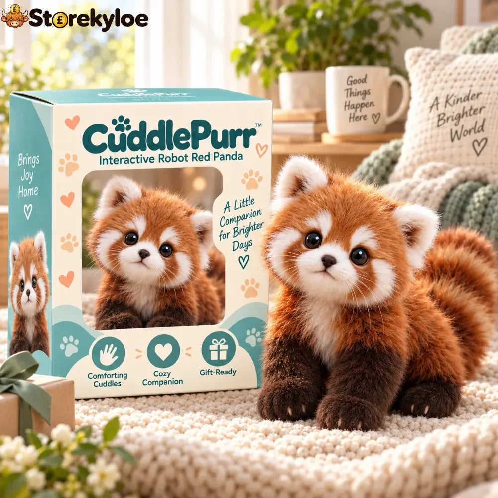 🐾❤️ Cuddlepurr™ Red Panda – Interactive Plush Companion | A Little Friend A Lot Of Love