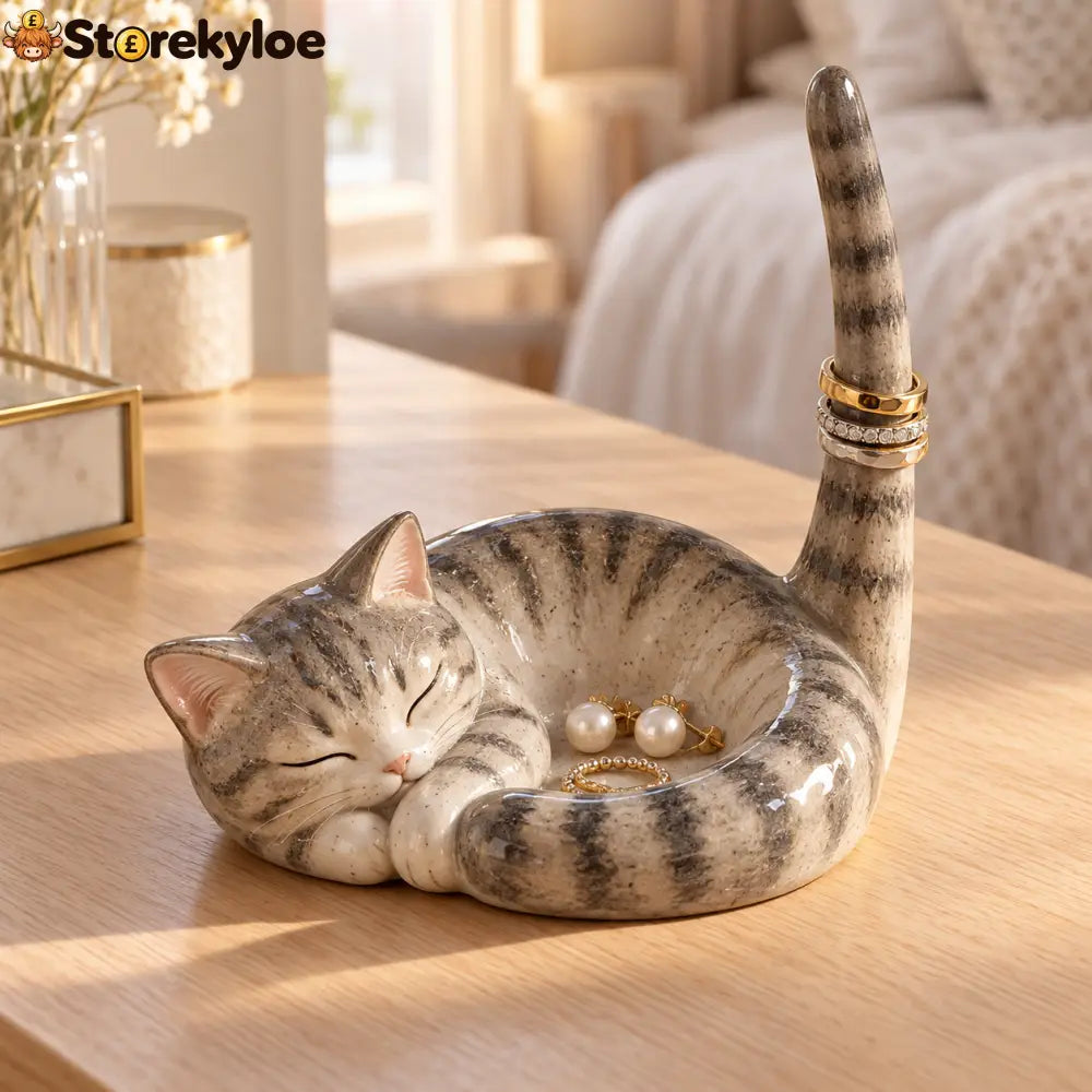 🎁✨Cute Animal Ring & Trinket Holder - Cat